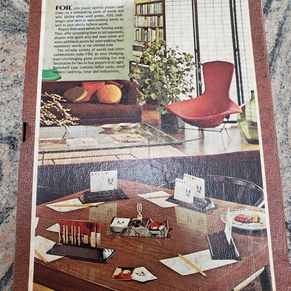 [GREAT Condition] Vintage 1968 "Foil" COMPLETE 3M Bookshelf Game - Picture 2 of 6